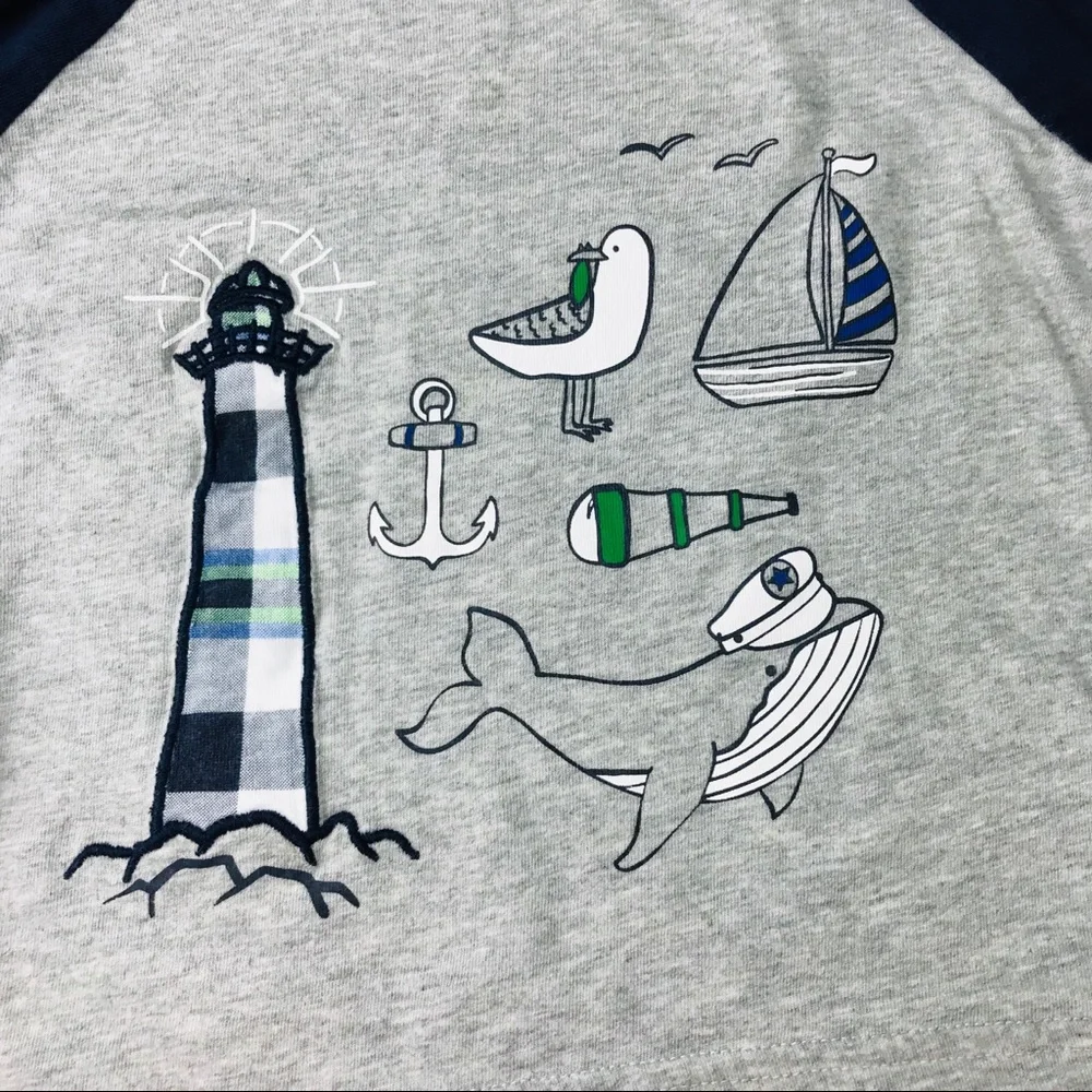 COPY - Gymboree lighthouse long sleeve 100% cotton shirt